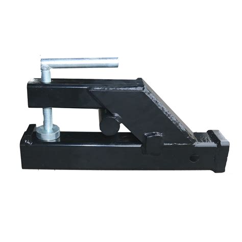 skid steer bucket trailer hitch clamp|landy bucket hitch clamp.